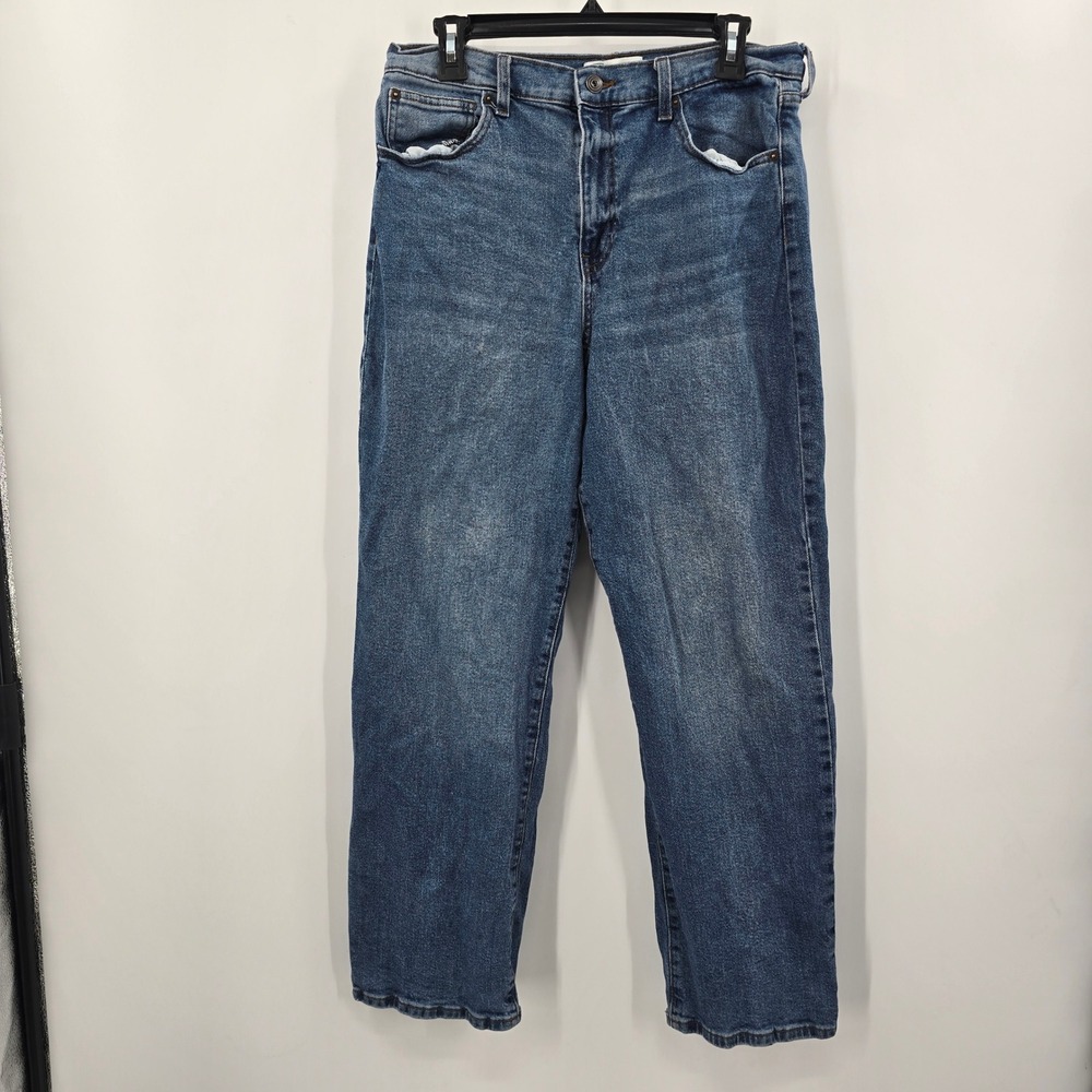 RE Generation Women's Jeans Size 13 31 Blue Wash High Rise Straight Leg‎